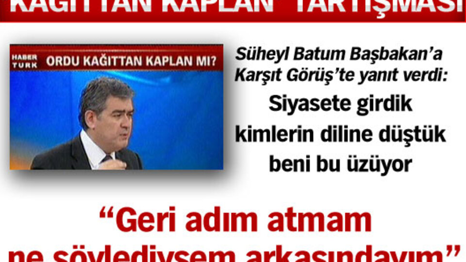 "Keşke o sözleri kullanmasaydım"