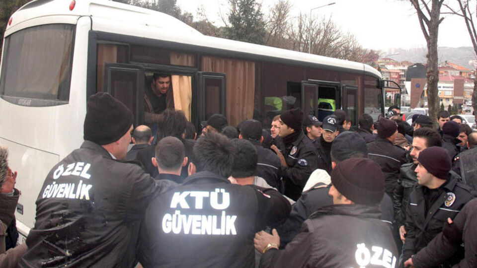 KTÜ'de gergin saatler!