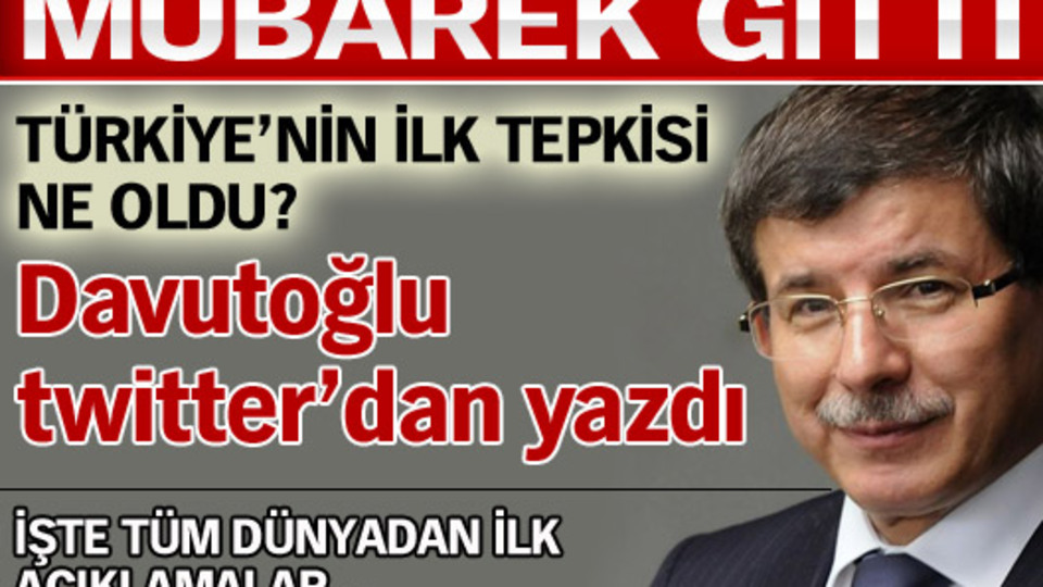 İstifaya Türkiye'den ilk tepki