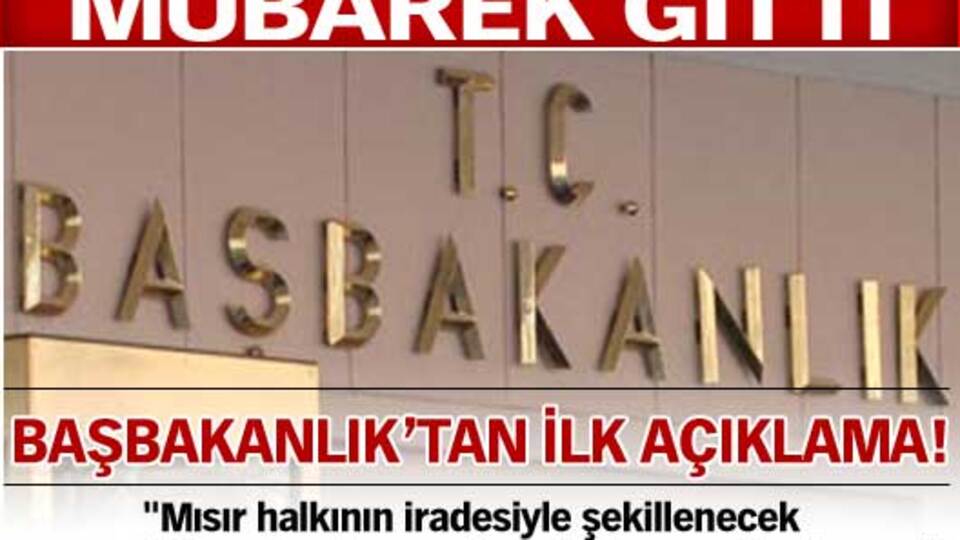 Başbakanlık'tan ilk açıklama!