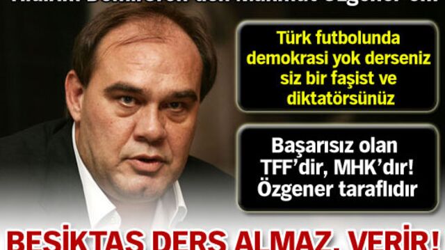 Beşiktaş ders almaz, verir!