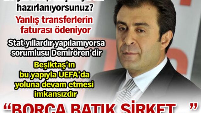 "Borca batık şirket..."