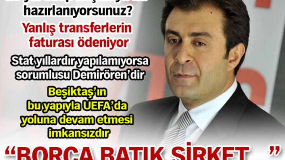 "Borca batık şirket..."