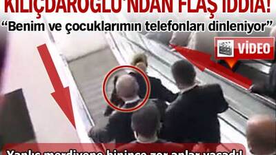 Kılıçdaroğlu yürüyen merdivene ters bindi!