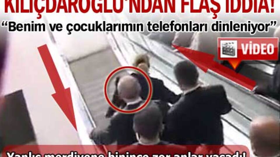 Kılıçdaroğlu yürüyen merdivene ters bindi!