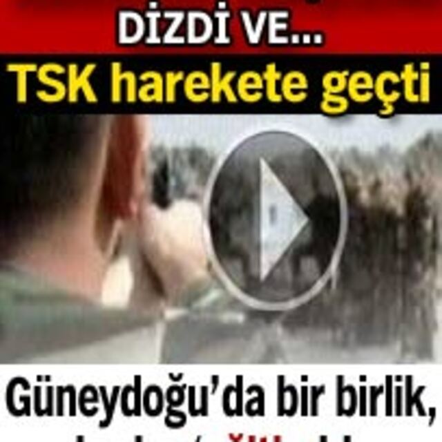 Askerleri karşısına dizdi ve...