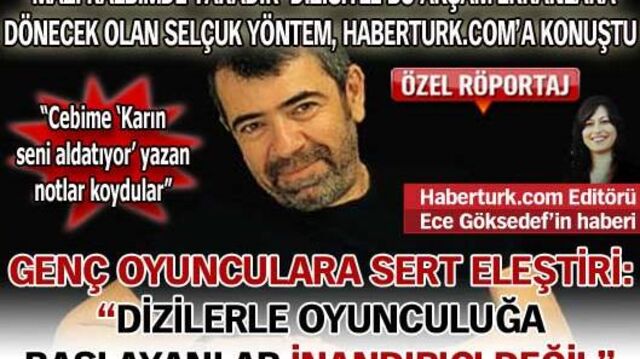 "Gençler, popüler olmak için dizilerde oynuyorlar"