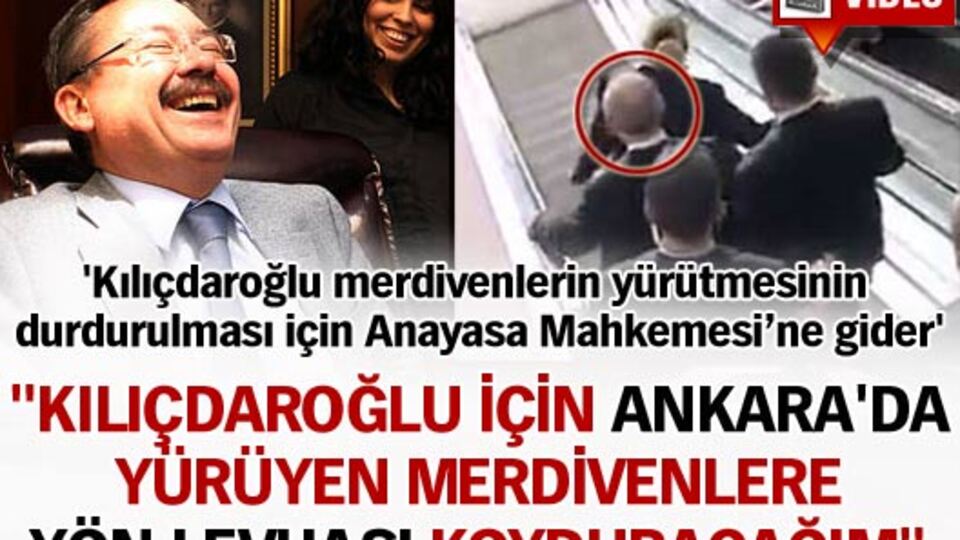 "Yürüyen merdivenlere yön levhası koyduracağım"