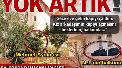 Komşusunun balkonuna girdi ve...