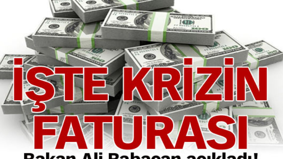 İşte 2001 krizinin faturası