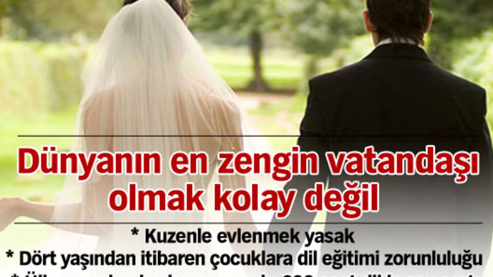 Dünyanın en zengin vatandaşı olmak kolay değil