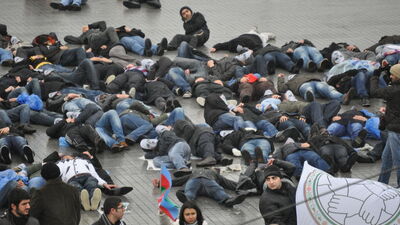 Hocalı katliamı protesto edildi!