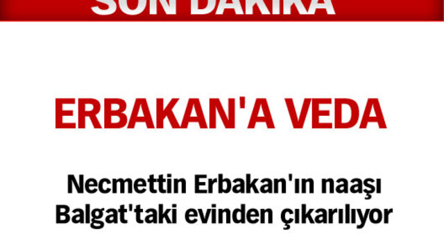 Erbakan'ı yüz binler uğurladı!