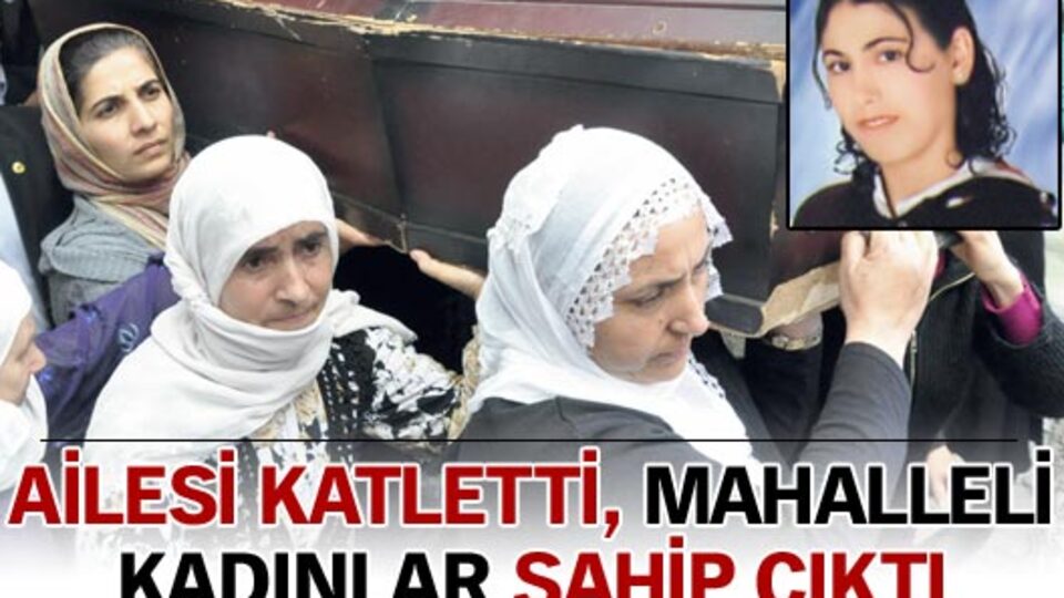 Aile katletti, tabutu mahalleli taşıdı