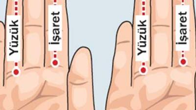 Uzun işaret parmağı kanser ve kalp habercisi