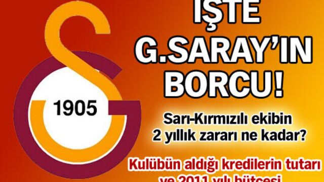 İşte G.Saray'ın borcu!