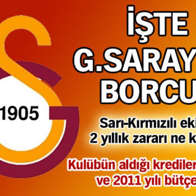 İşte G.Saray'ın borcu!