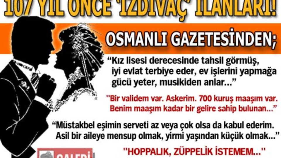 107 yıl önce 'İzdivaç' ilanları! GALERİ