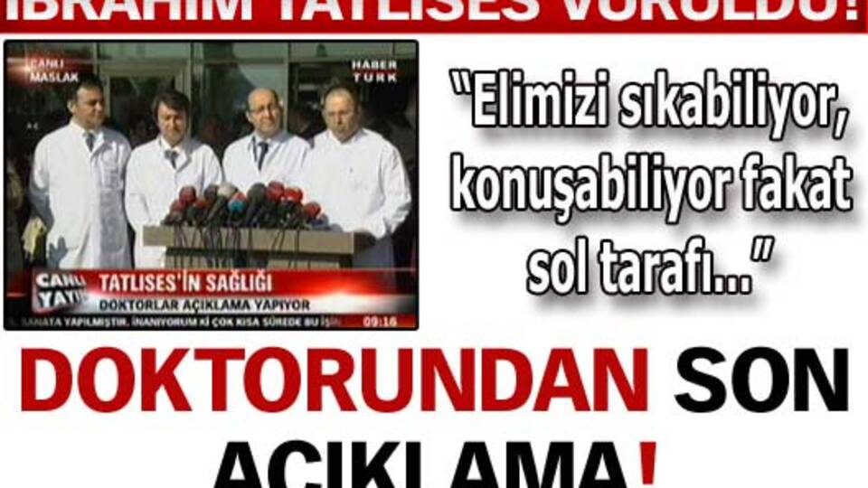 Tatlıses uyandı!