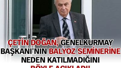 Genelkurmay Başkanı seminere neden katılmadı?