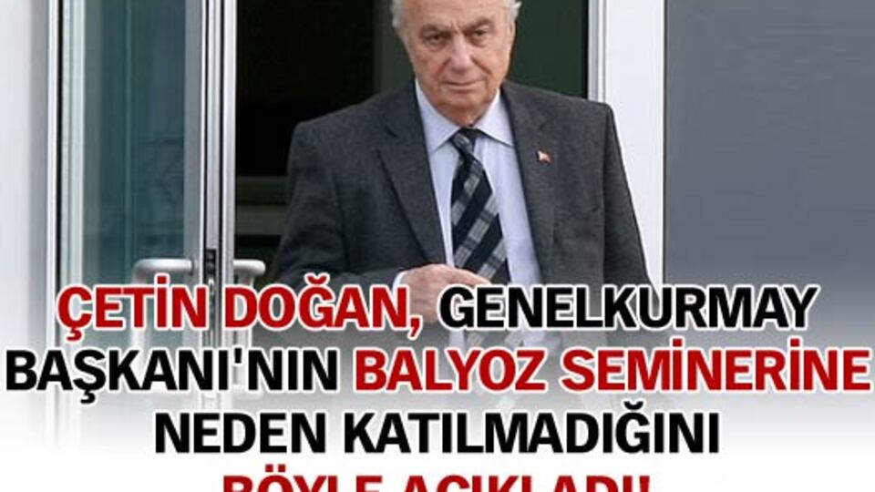 Genelkurmay Başkanı seminere neden katılmadı?