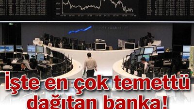İşte en çok kâr payı dağıtan banka!