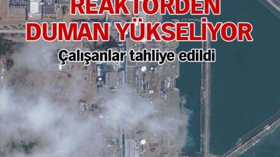 Reaktörden duman yükseliyor