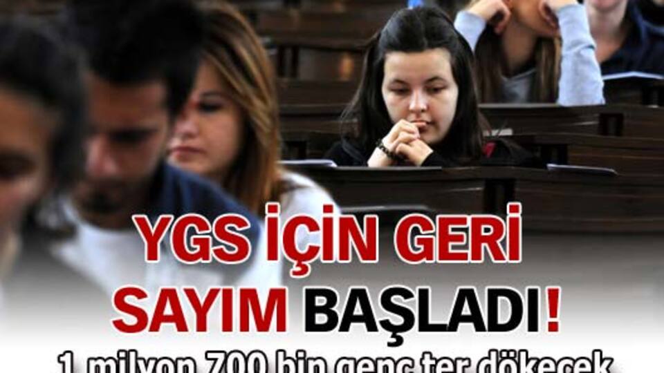 YGS için geri sayım başladı!