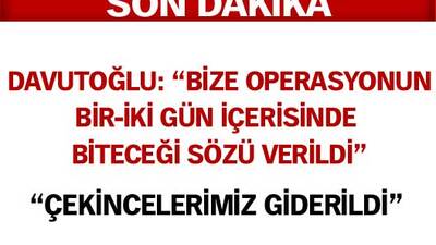 Davutoğlu'dan açıklama