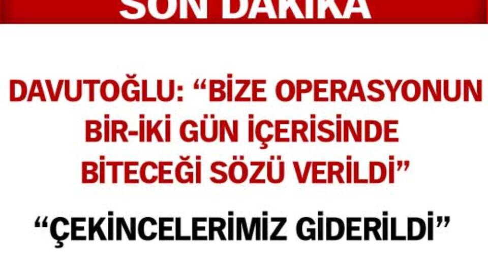 Davutoğlu'dan açıklama