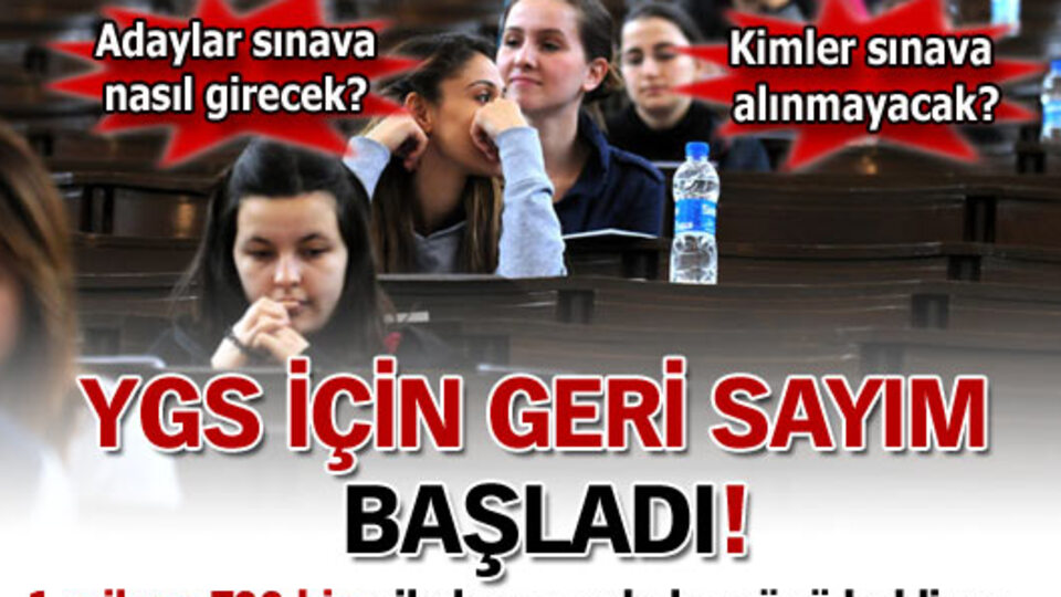 YGS için geri sayım başladı!