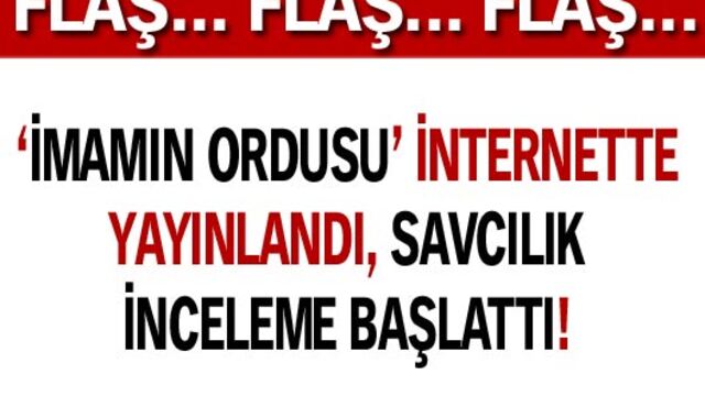 İnternette yayınlanan 'İmamın Ordusu' kitabı için Savcılık inceleme başlattı