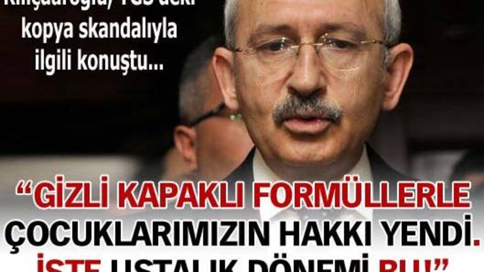 "Gizli kapaklı formüllerle birilerinin hakkı yeniyor"