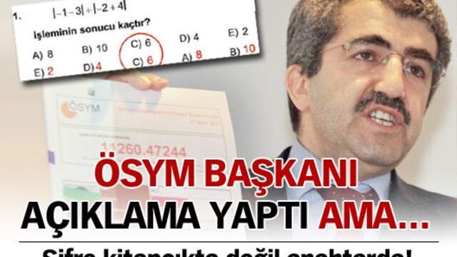 ÖSYM Başkanı açıklama yaptı ama...