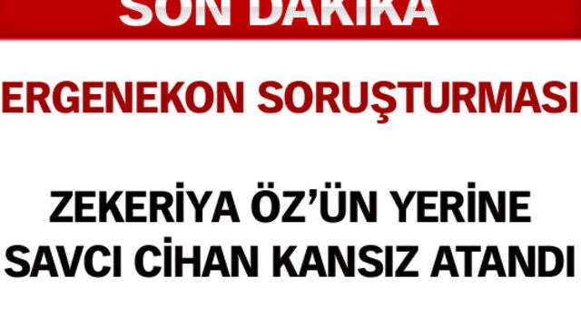Ergenekon soruşturmasına yeni savcı!