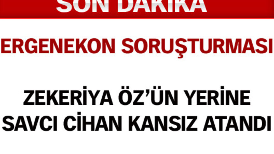 Ergenekon soruşturmasına yeni savcı!