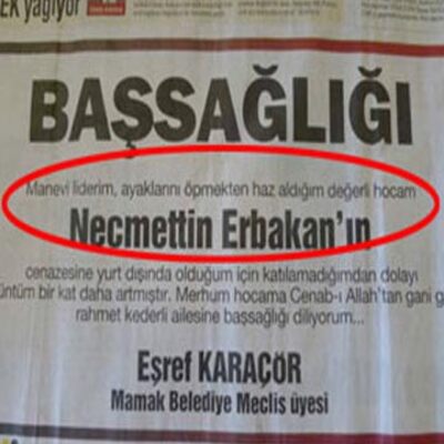 'Ayaklarını öpmekten haz aldığım hocam'