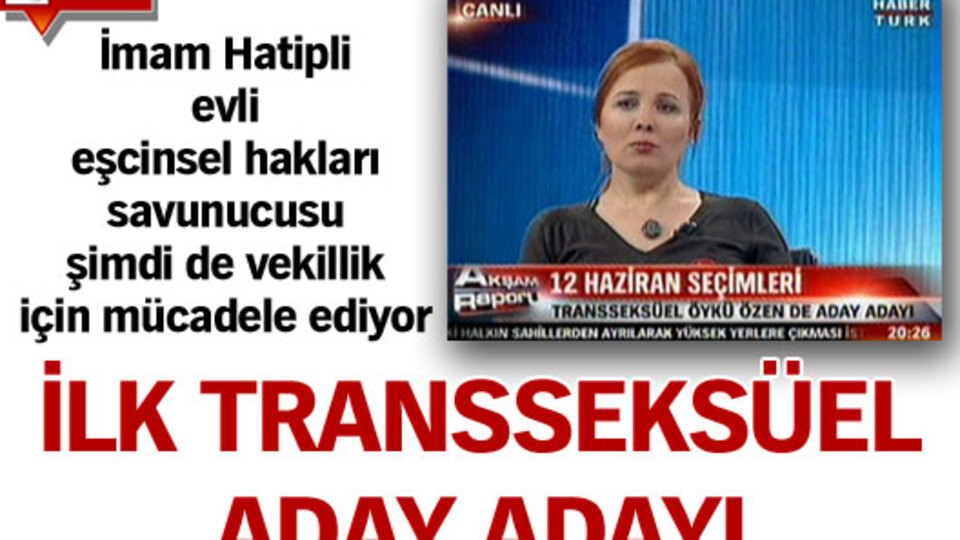 İlk transseksüel aday adayı