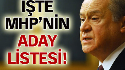 MHP'nin listesi YSK'da