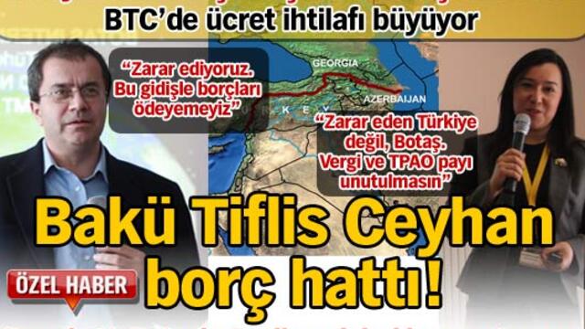 Bakü Tiflis Ceyhan borç hattı!