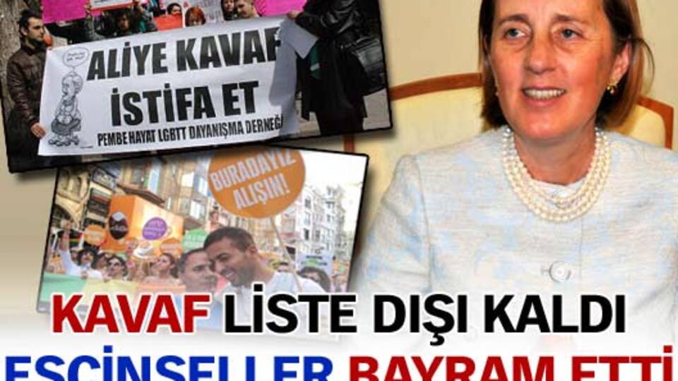 Kavaf liste dışı, eşcinseller bayram ediyor!