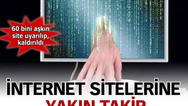 İnternet sitelerine yakın takip!