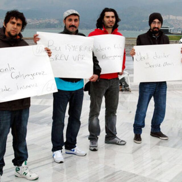Dizi ekibinden 'fazla mesai' protestosu