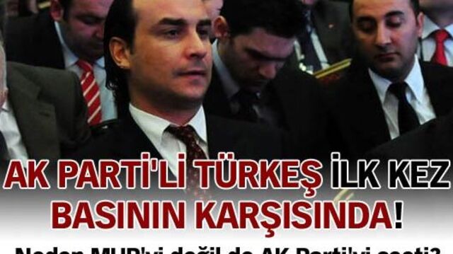AK Partili Türkeş, ilk kez basının karşısında!