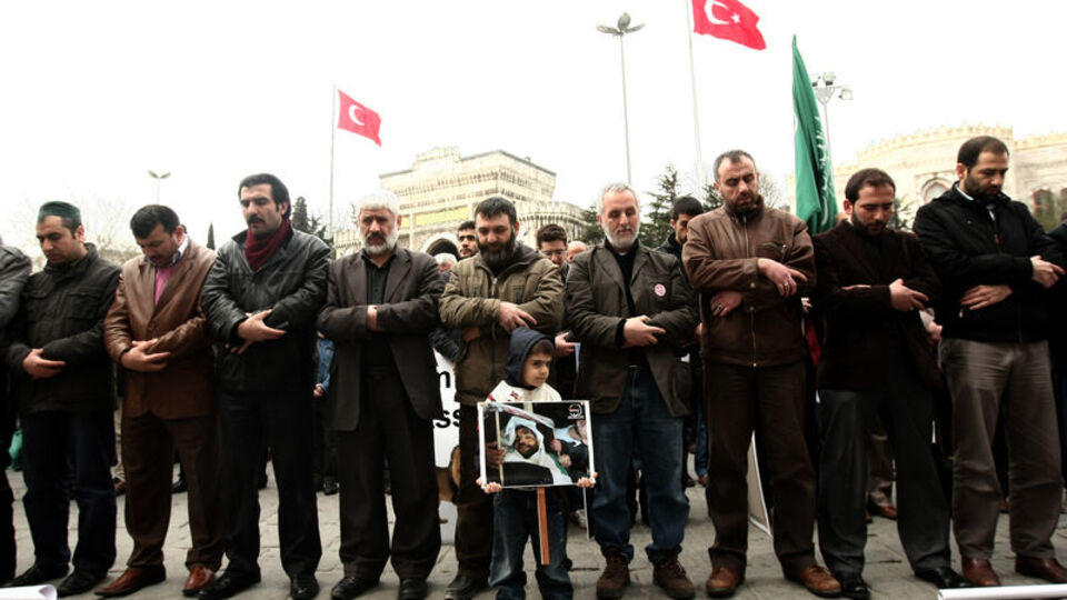 İstanbul'da Suriye protestosu!