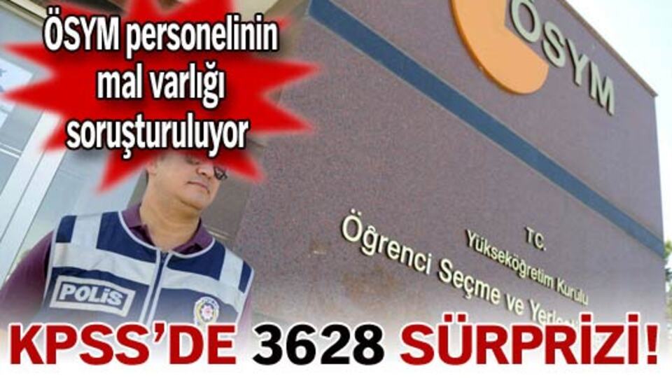 KPSS'de 3628 sürprizi