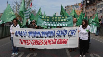 Çerkesler anadil için yürüdü!