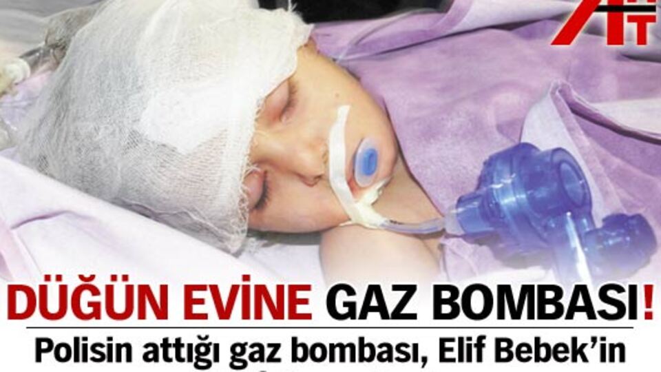 Düğün evine gaz bombası!