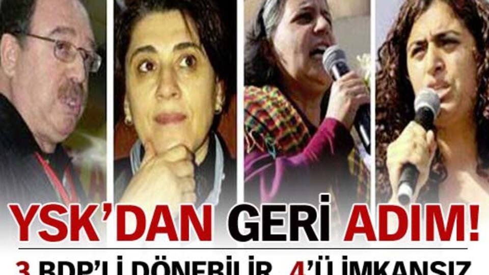 YSK'dan geri adım!