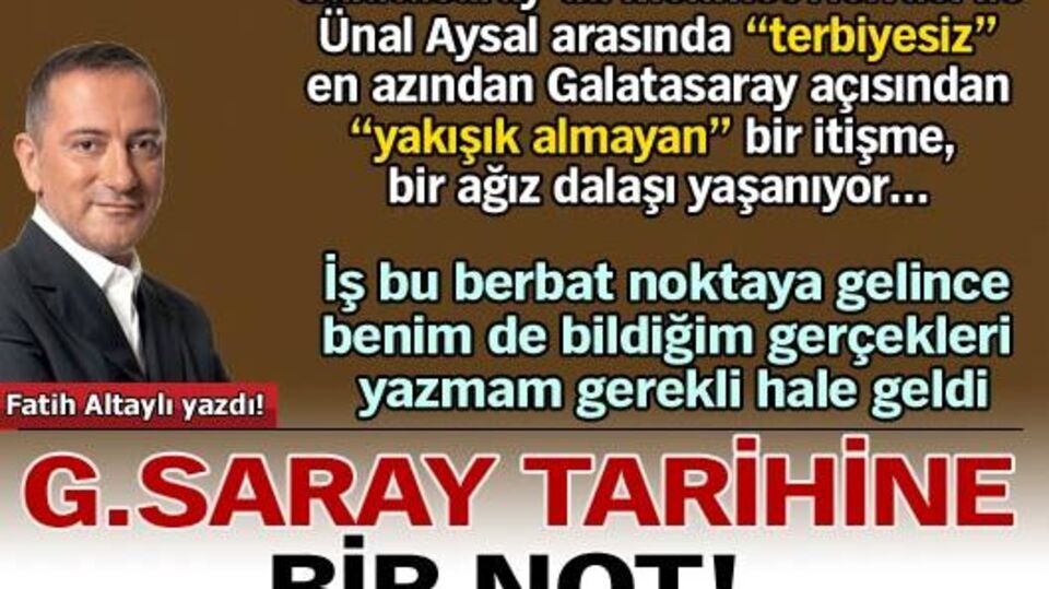 G.Saray tarihine bir not!